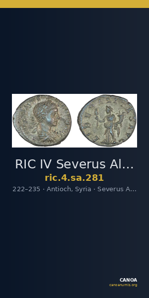 RIC IV Severus Alexander 281 — CANOA