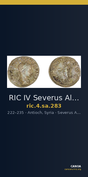 RIC IV Severus Alexander 283 — CANOA