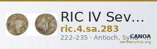 RIC IV Severus Alexander 283 — CANOA