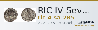 RIC IV Severus Alexander 285 — CANOA