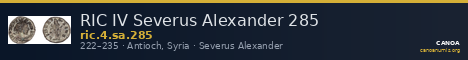 RIC IV Severus Alexander 285 — CANOA