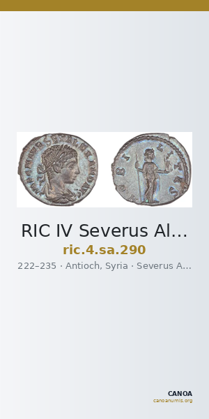 RIC IV Severus Alexander 290 — CANOA