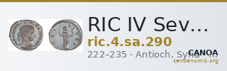 RIC IV Severus Alexander 290 — CANOA