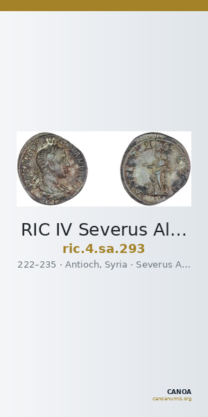 RIC IV Severus Alexander 293 — CANOA
