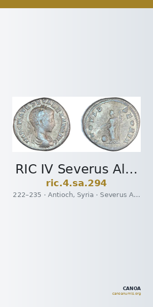 RIC IV Severus Alexander 294 — CANOA