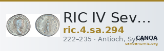 RIC IV Severus Alexander 294 — CANOA