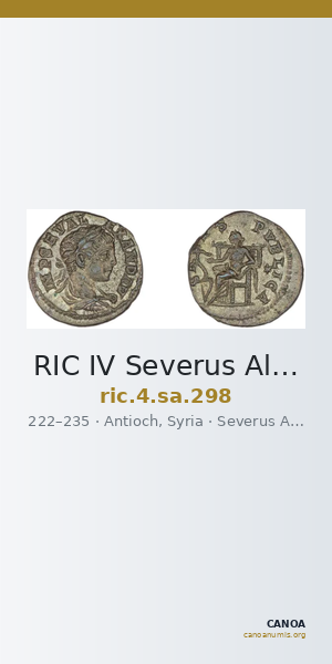 RIC IV Severus Alexander 298 — CANOA