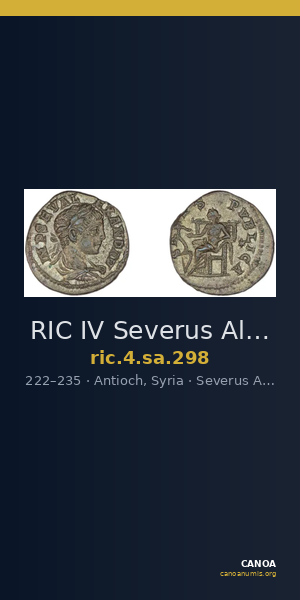 RIC IV Severus Alexander 298 — CANOA