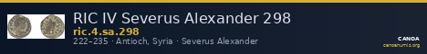 RIC IV Severus Alexander 298 — CANOA