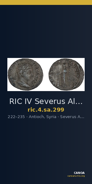 RIC IV Severus Alexander 299 — CANOA