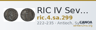 RIC IV Severus Alexander 299 — CANOA