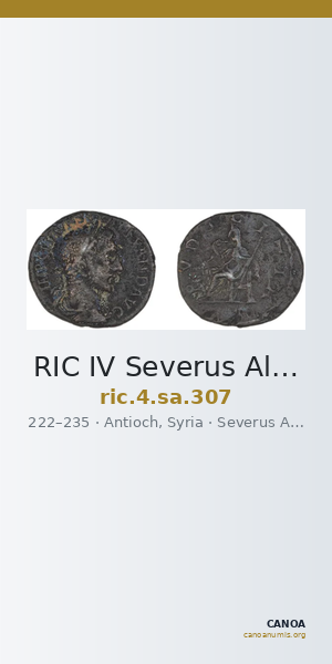 RIC IV Severus Alexander 307 — CANOA