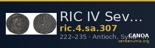 RIC IV Severus Alexander 307 — CANOA