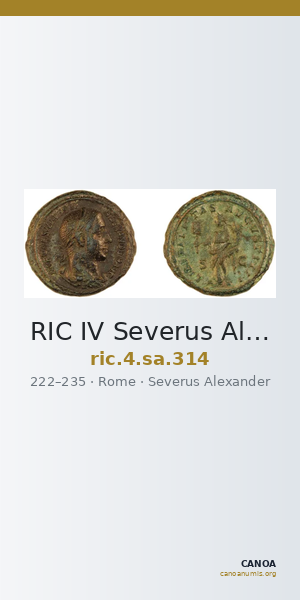 RIC IV Severus Alexander 314 — CANOA