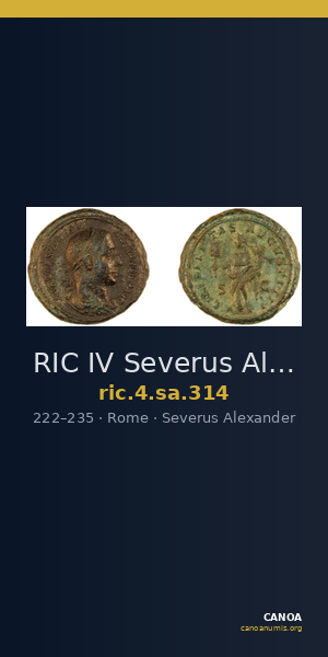 RIC IV Severus Alexander 314 — CANOA
