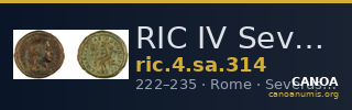 RIC IV Severus Alexander 314 — CANOA