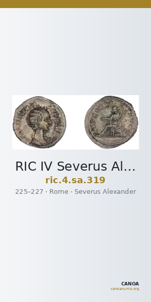 RIC IV Severus Alexander 319 — CANOA
