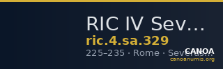 RIC IV Severus Alexander 329 — CANOA