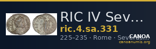 RIC IV Severus Alexander 331 — CANOA