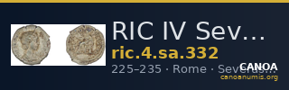 RIC IV Severus Alexander 332 — CANOA