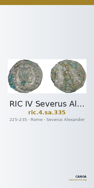 RIC IV Severus Alexander 335 — CANOA