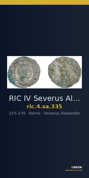 RIC IV Severus Alexander 335 — CANOA