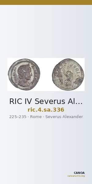 RIC IV Severus Alexander 336 — CANOA