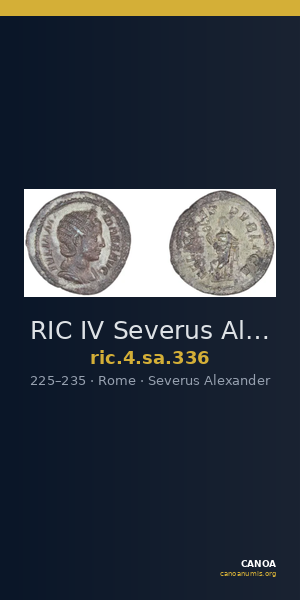RIC IV Severus Alexander 336 — CANOA
