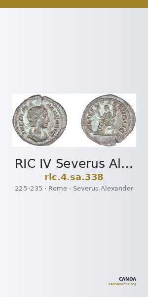 RIC IV Severus Alexander 338 — CANOA