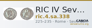 RIC IV Severus Alexander 338 — CANOA