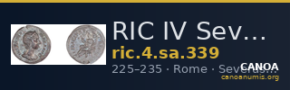 RIC IV Severus Alexander 339 — CANOA