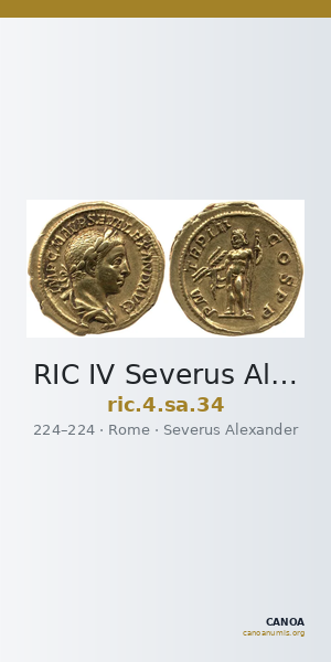 RIC IV Severus Alexander 34 — CANOA