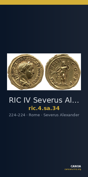 RIC IV Severus Alexander 34 — CANOA