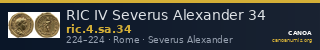 RIC IV Severus Alexander 34 — CANOA