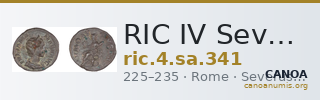 RIC IV Severus Alexander 341 — CANOA