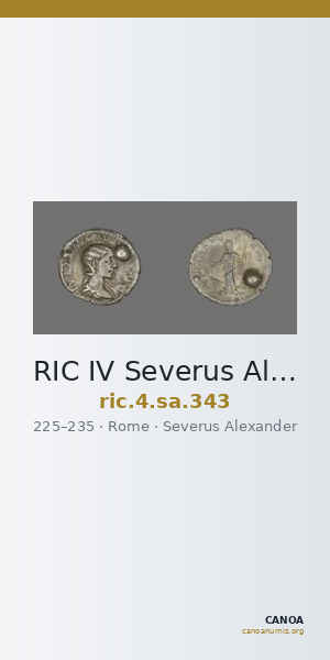 RIC IV Severus Alexander 343 — CANOA