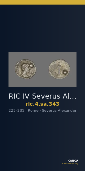 RIC IV Severus Alexander 343 — CANOA