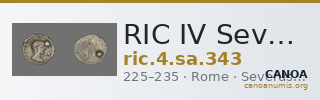 RIC IV Severus Alexander 343 — CANOA