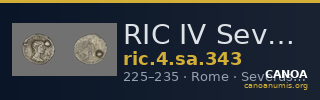 RIC IV Severus Alexander 343 — CANOA