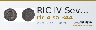 RIC IV Severus Alexander 344 — CANOA