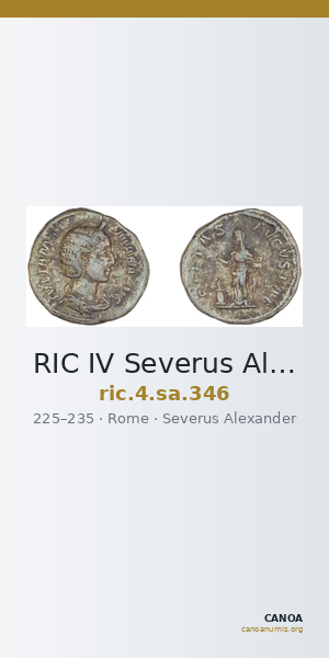 RIC IV Severus Alexander 346 — CANOA