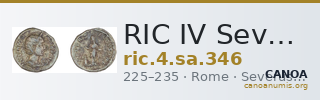RIC IV Severus Alexander 346 — CANOA