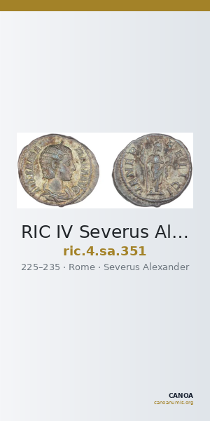 RIC IV Severus Alexander 351 — CANOA