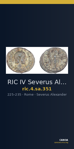 RIC IV Severus Alexander 351 — CANOA