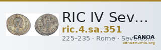 RIC IV Severus Alexander 351 — CANOA