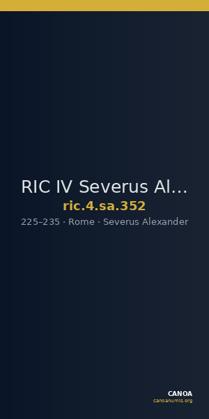 RIC IV Severus Alexander 352 — CANOA