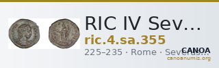 RIC IV Severus Alexander 355 — CANOA