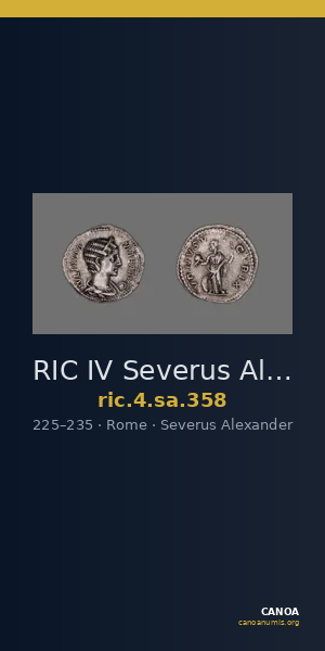 RIC IV Severus Alexander 358 — CANOA