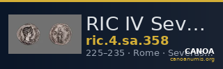 RIC IV Severus Alexander 358 — CANOA