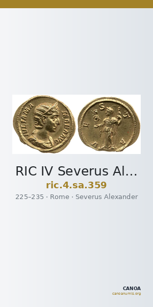 RIC IV Severus Alexander 359 — CANOA